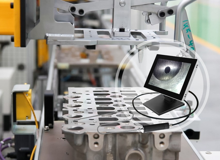 精密加工、鑄造檢測(cè)方案丨深圳微視F系列臺(tái)式工業(yè)內(nèi)窺鏡助力鑄件內(nèi)部檢測(cè)